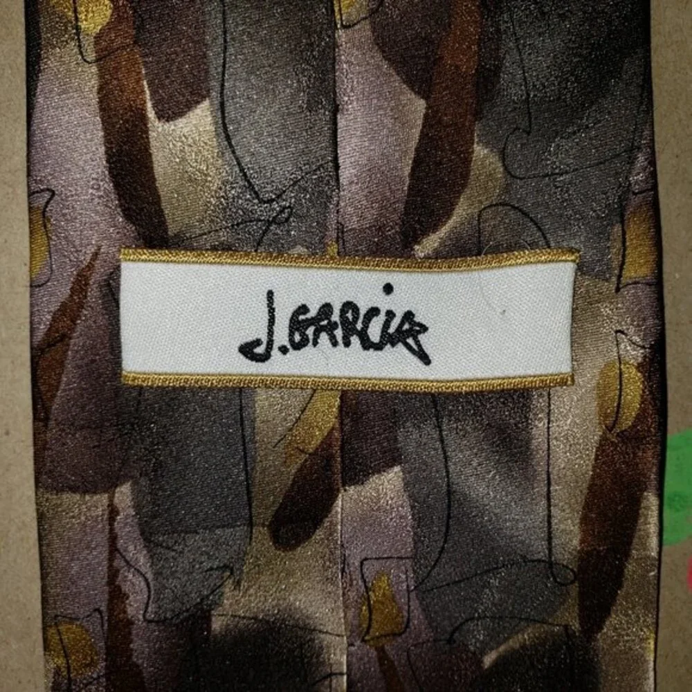J. Garcia Tie Parrot Lust With Cigarette Burn Collection Forty-Two Neck Tie
